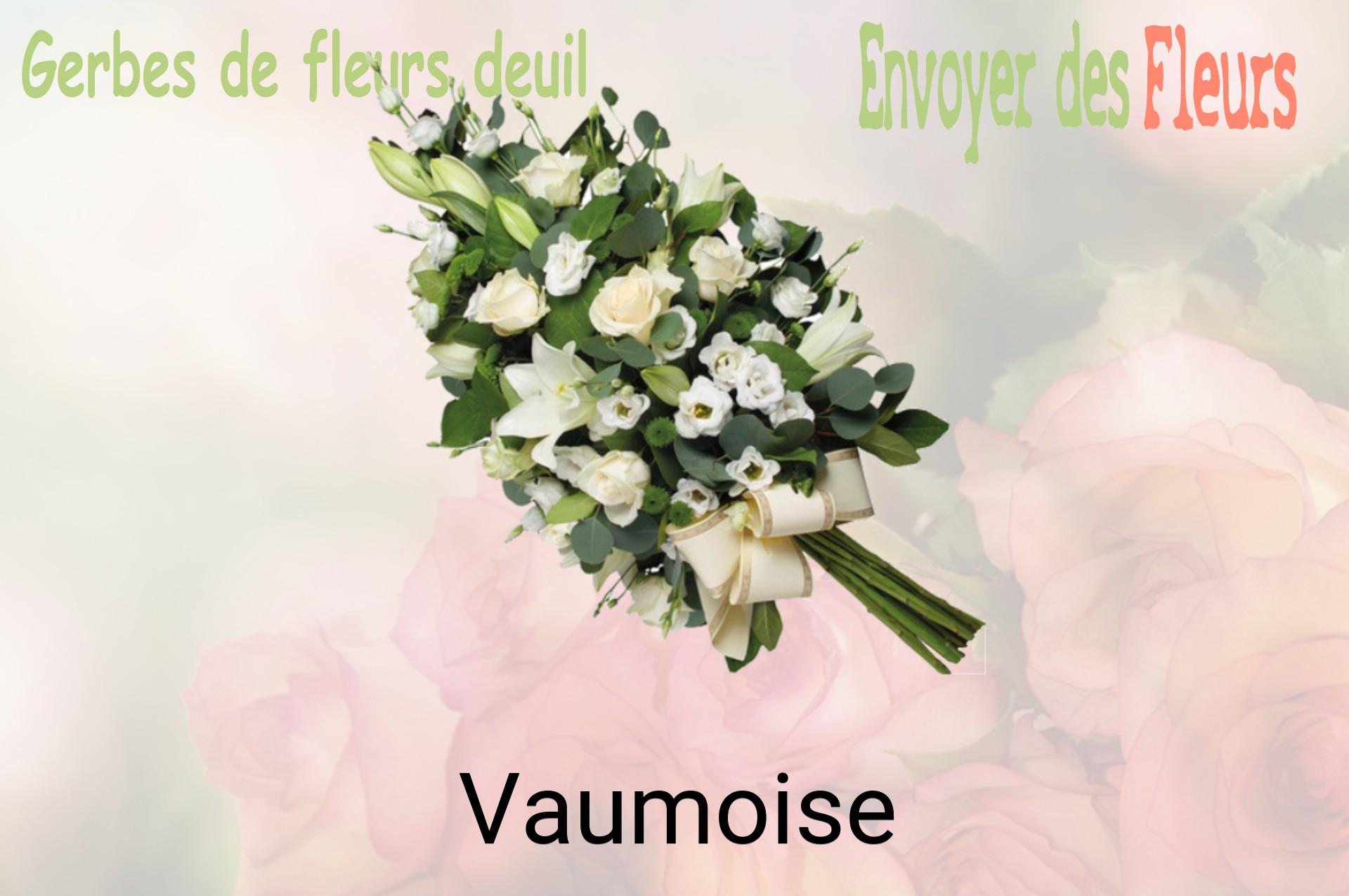 Gerbe de fleurs de deuil livrée à Vaumoise